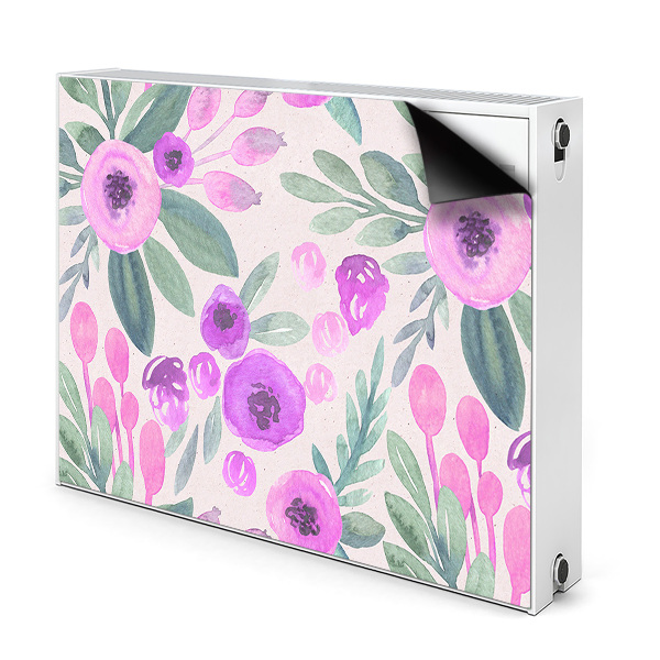 Déco cache radiateur Motif floral