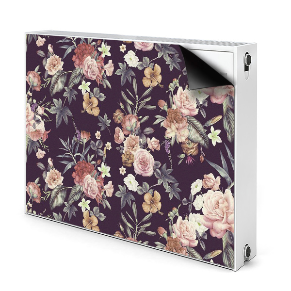 Déco cache radiateur Fleurs de jardin