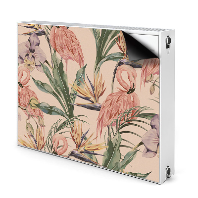 Déco cache radiateur Flamants