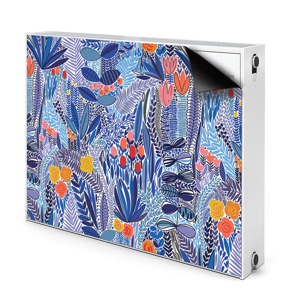Déco cache radiateur Végétation tropicale