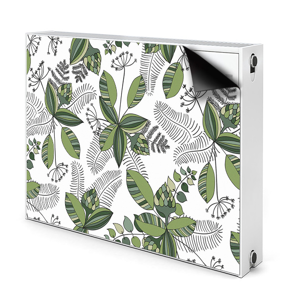 Déco cache radiateur Motif botanique
