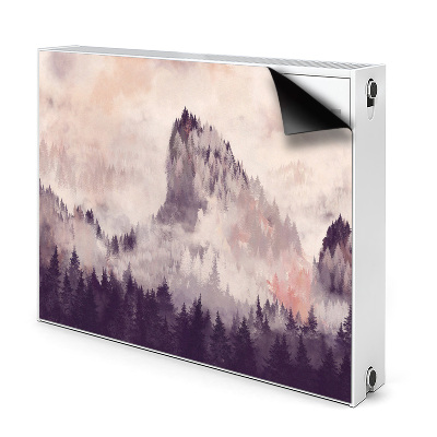 Décoration radiateur Montagne dans la forêt