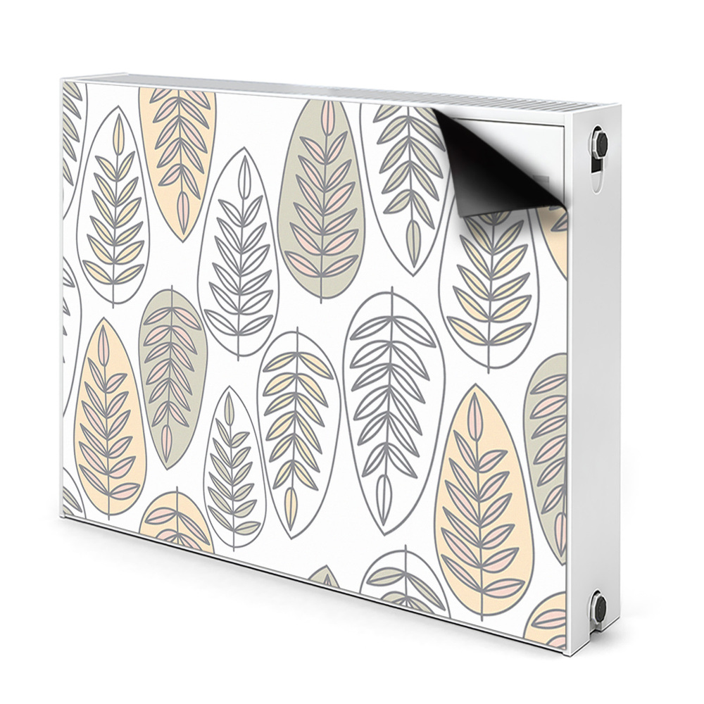 Déco cache radiateur Feuilles graphiques