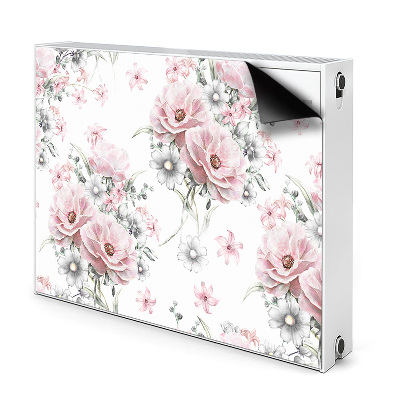 Cache radiateur déco Fleurs