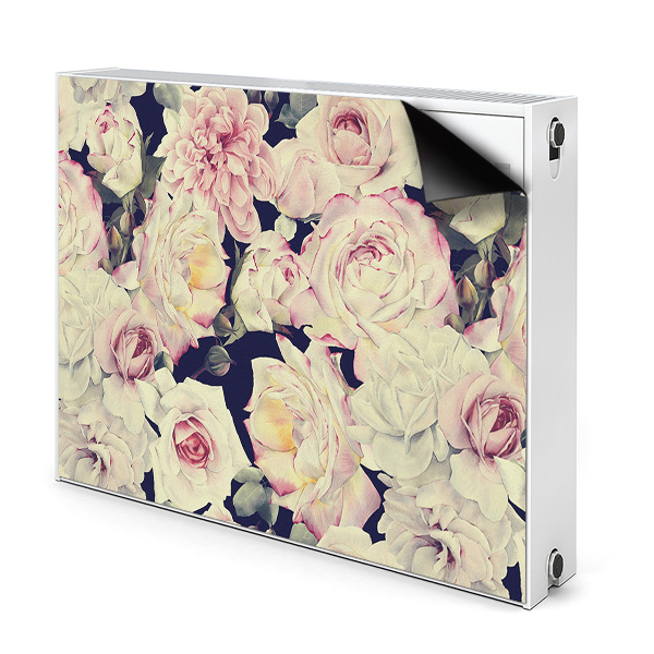 Décoration radiateur Roses blanches