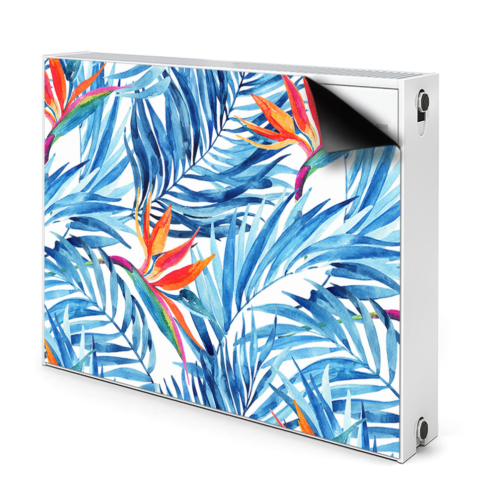 Déco cache radiateur Paradis bleu