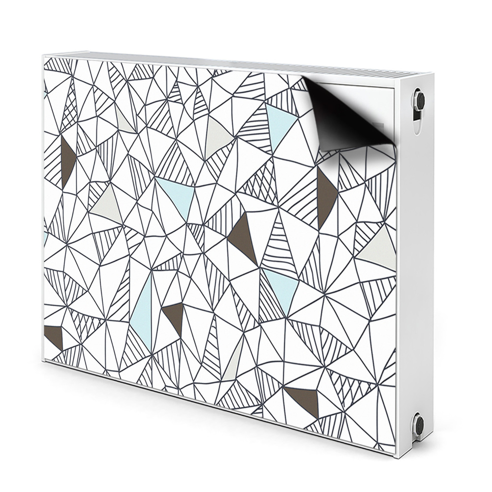 Déco cache radiateur Motif géométrique