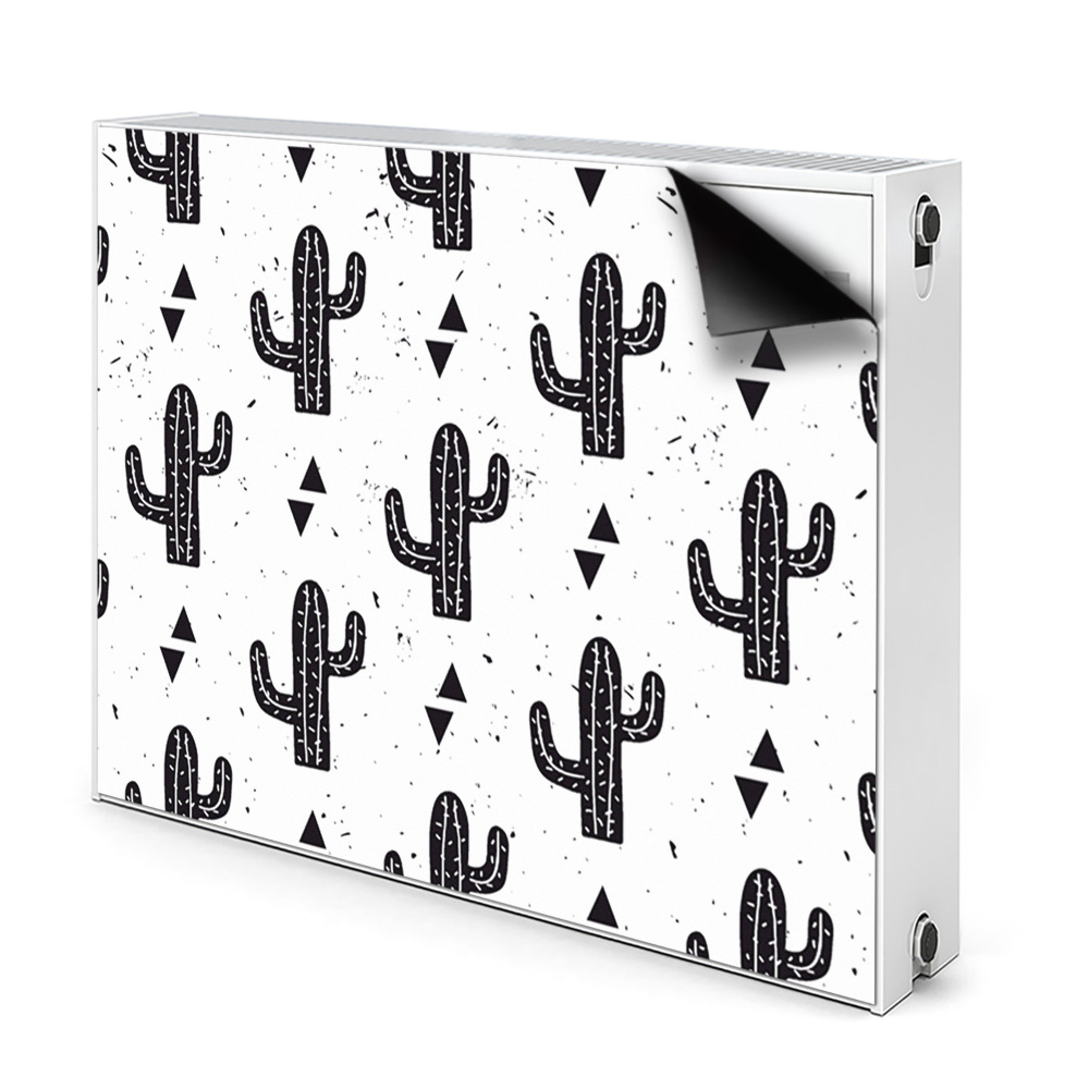 Déco cache radiateur Cactus noirs