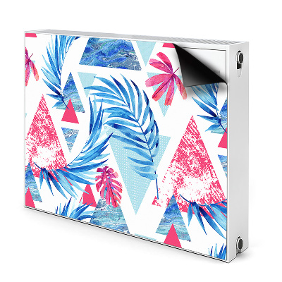 Cache radiateur aimanté Feuilles et triangles