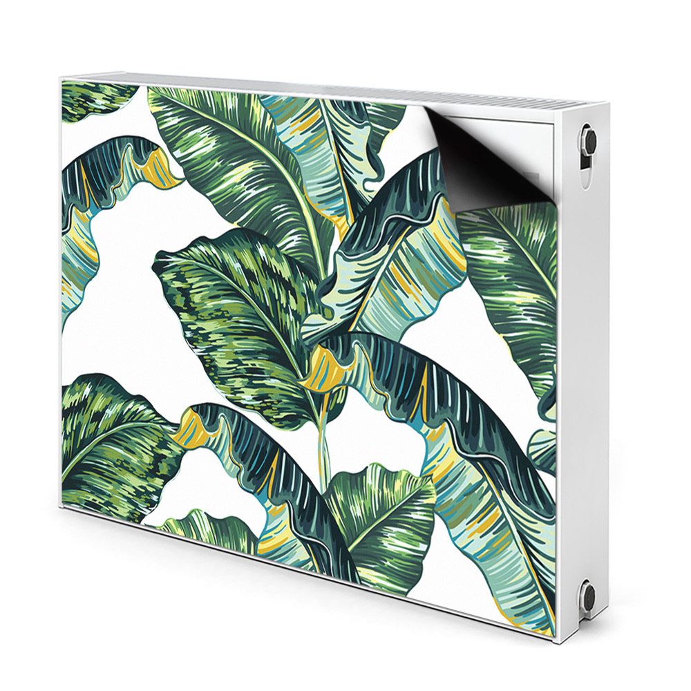 Cache radiateur déco Feuilles exotiques