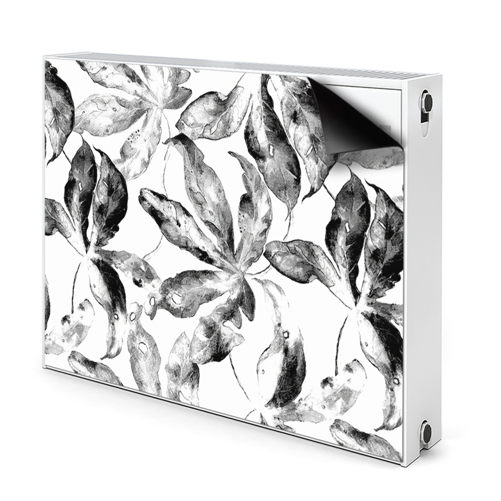 Décoration radiateur Feuilles peintes