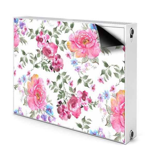 Cache radiateur déco Aquarelle Rose