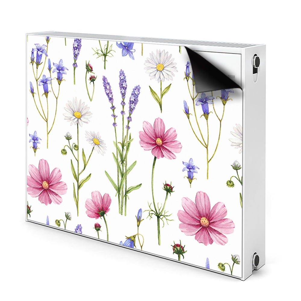 Cache radiateur déco Marguerites des champs