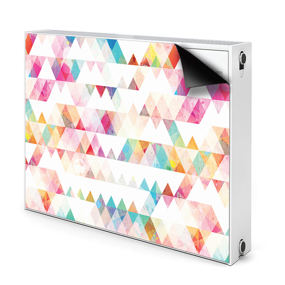 Déco cache radiateur Triangles géométriques