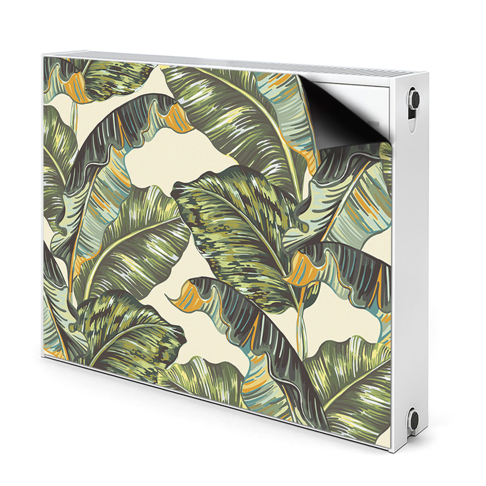 Cache radiateur aimanté Feuilles tropicales