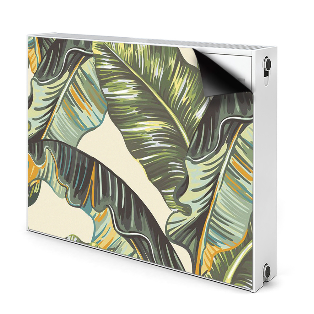 Décoration radiateur Feuilles tropicales