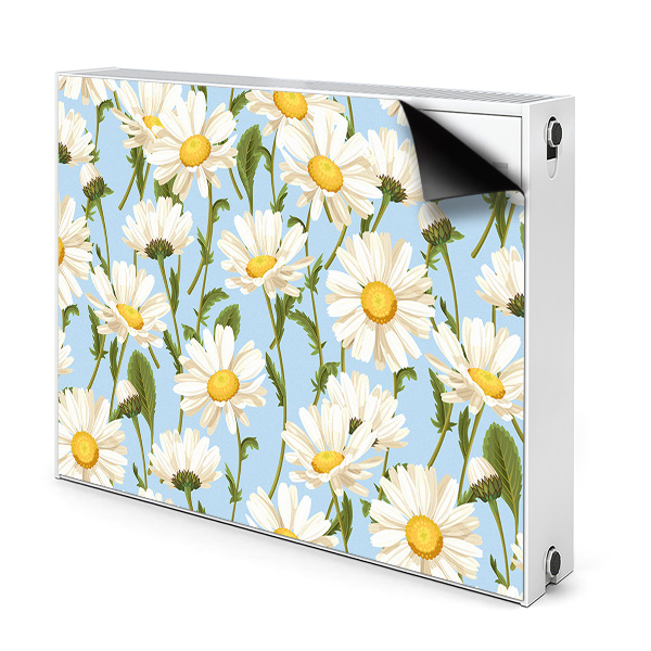 Cache radiateur déco Fleurs de camomille
