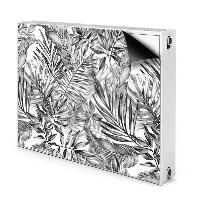 Cache radiateur aimanté Esquisse de monstera