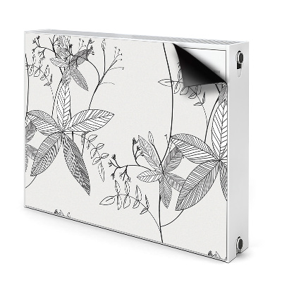Cache radiateur aimanté Fleurs de gribouillis