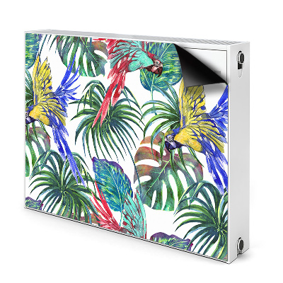 Cache radiateur déco Perroquets