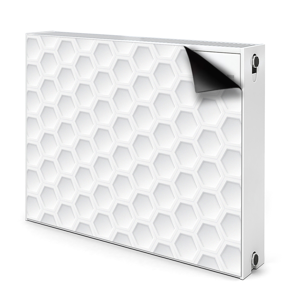 Cache radiateur aimanté Hexagones tridimensionnels