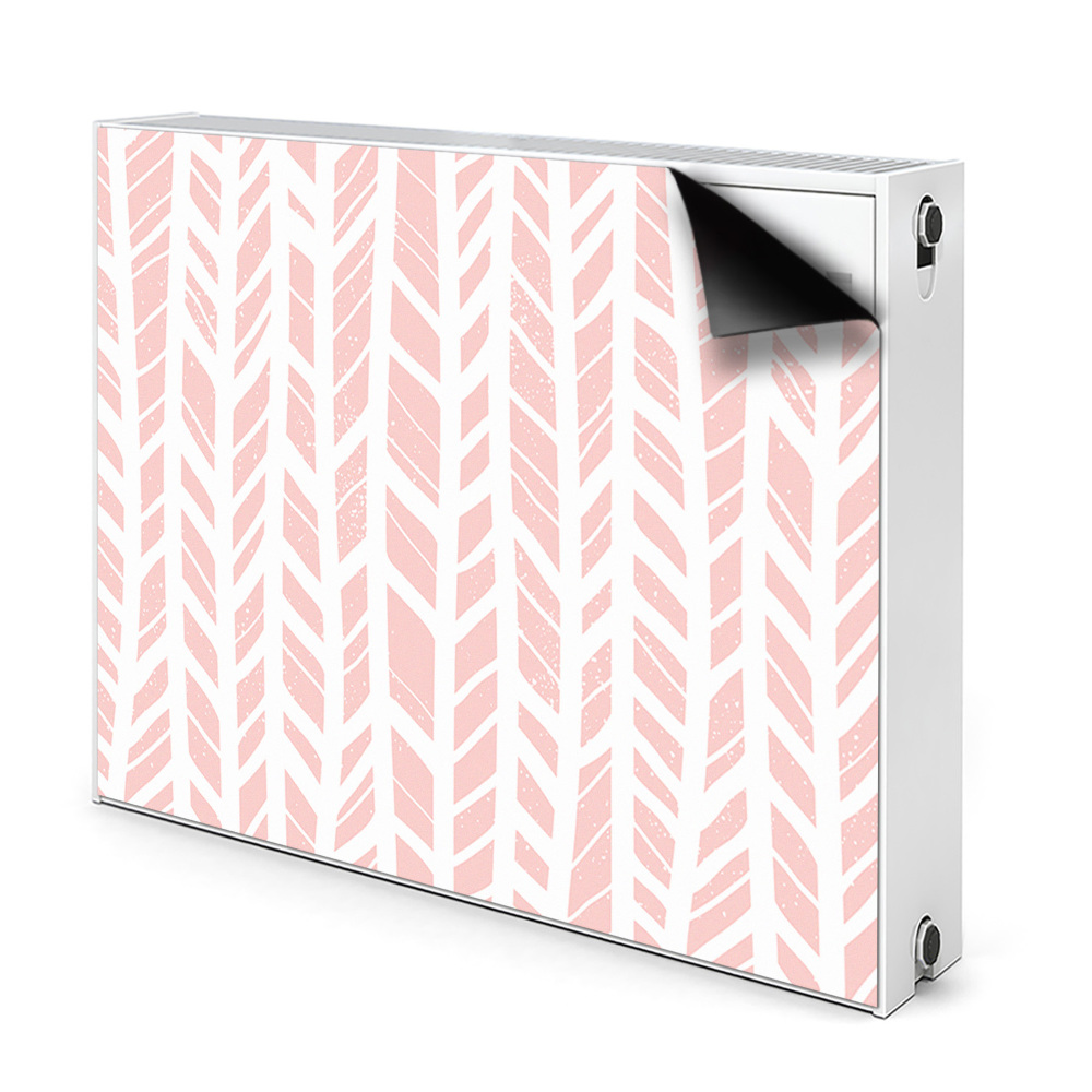 Cache radiateur aimanté Rose à chevrons
