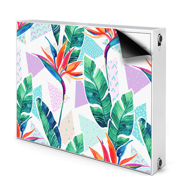 Cache radiateur aimanté Flore tropicale