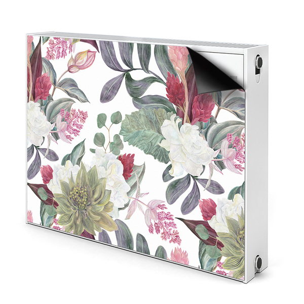 Cache radiateur aimanté Fleurs colorées