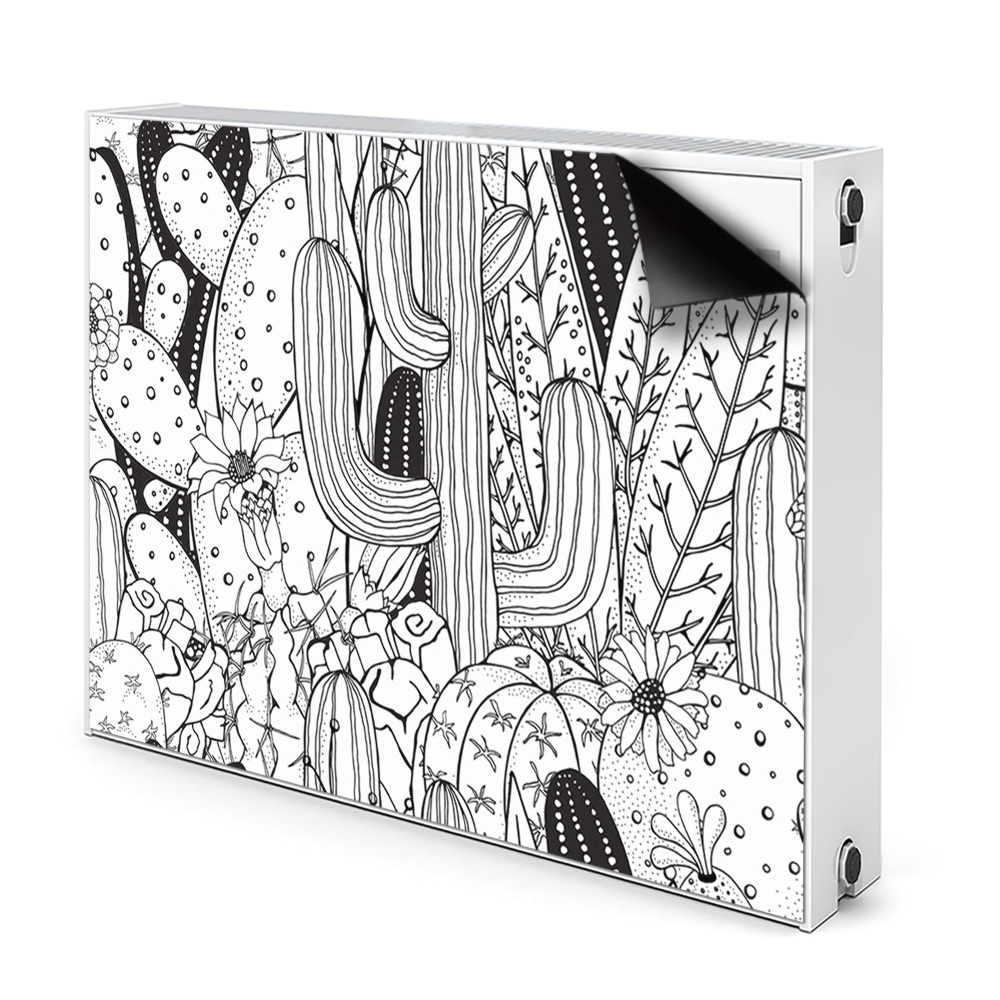 Cache radiateur aimanté Cactus de dessin animé