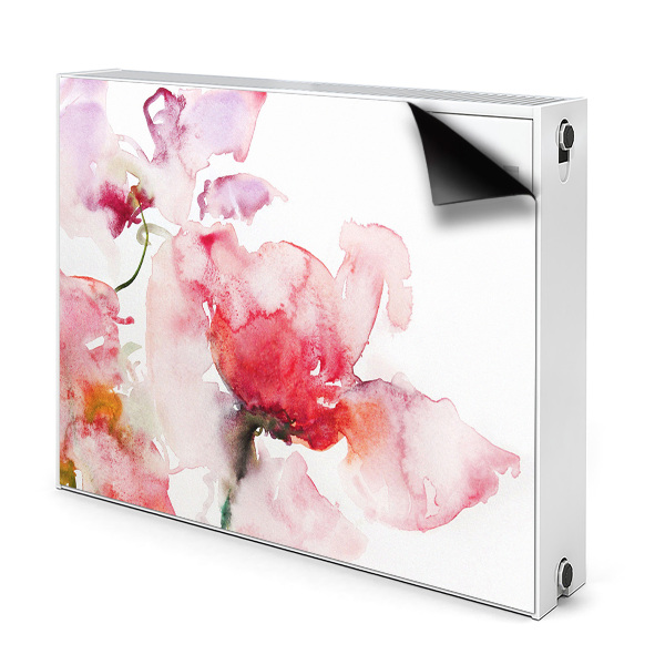 Cache radiateur déco Fleurs en aquarelle