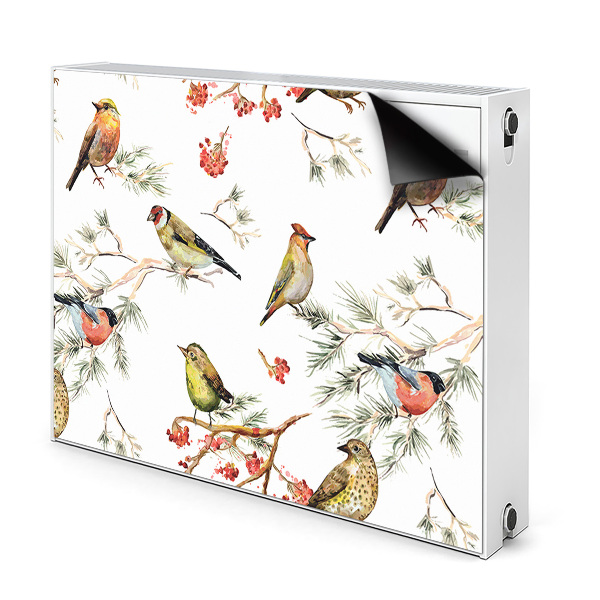 Déco cache radiateur Oiseaux sur une branche