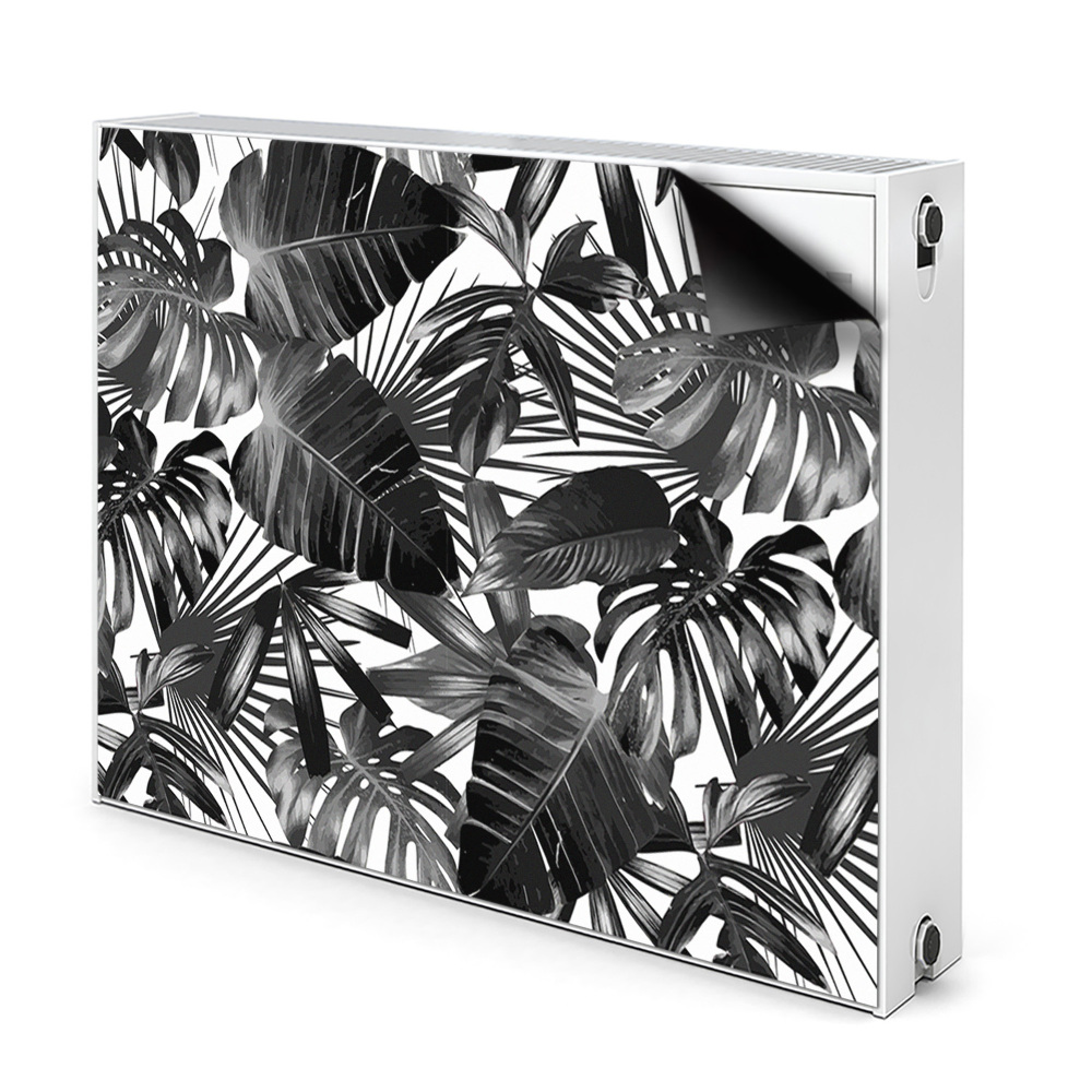 Déco cache radiateur Feuilles sombres