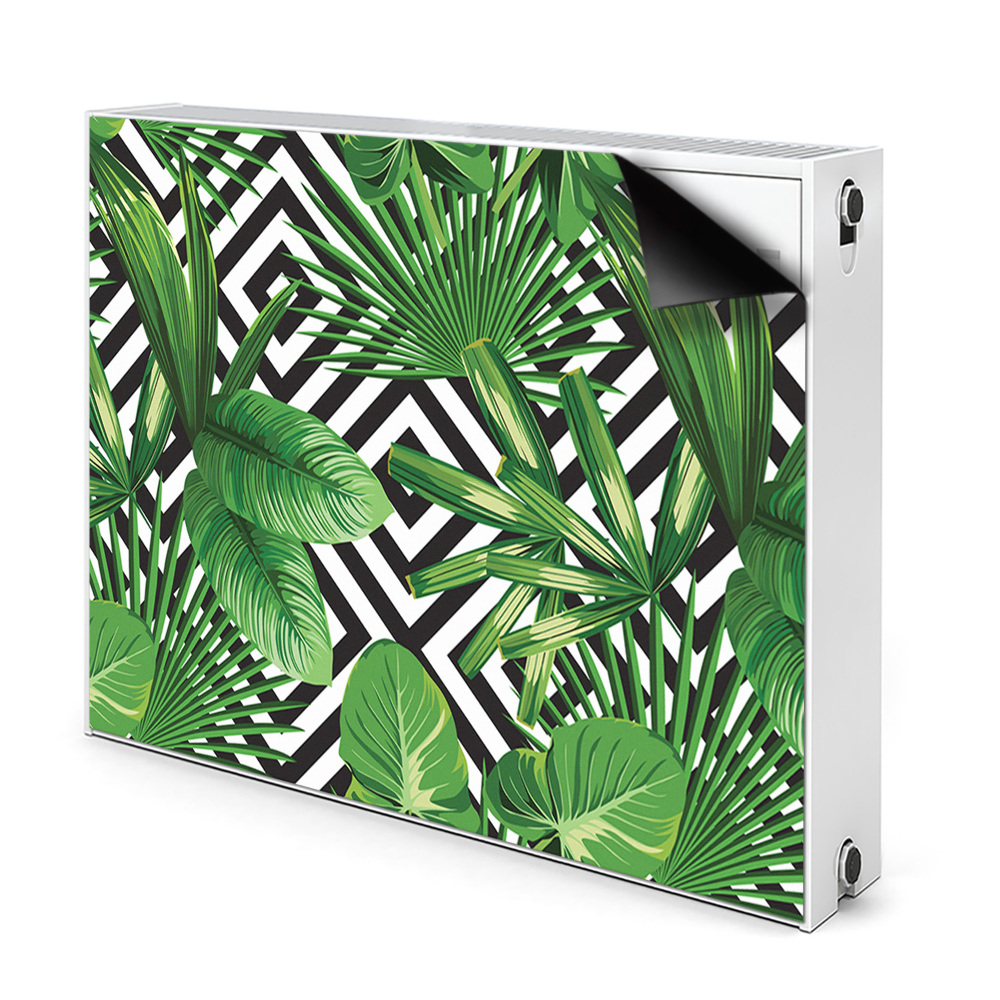 Décoration radiateur Feuilles tropicales