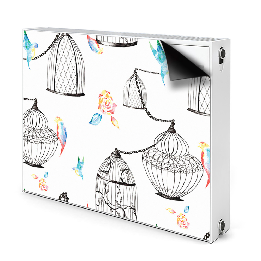 Cache radiateur déco Cages à oiseaux