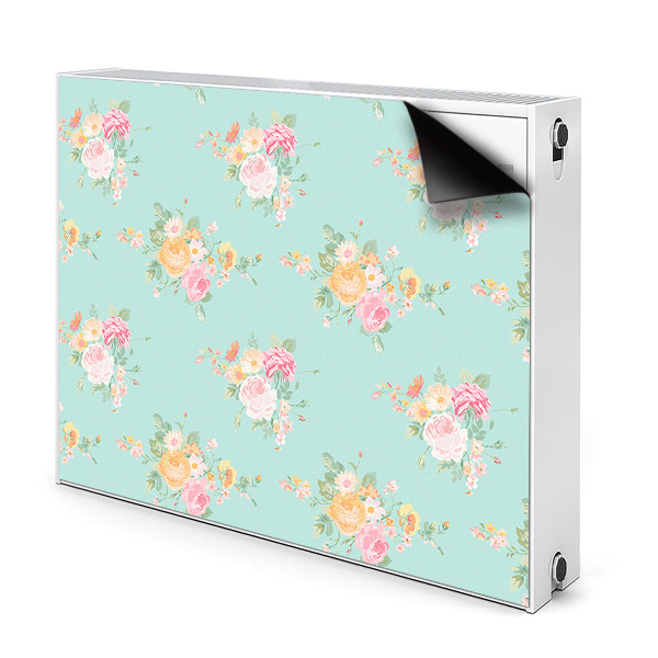 Cache radiateur aimanté Bouquets pastel