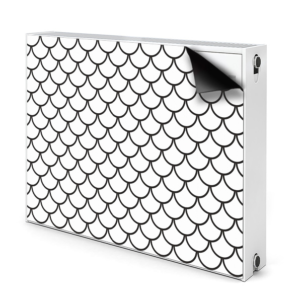 Cache radiateur aimanté Motif en écailles de poisson