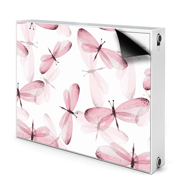 Décoration radiateur Libellules roses