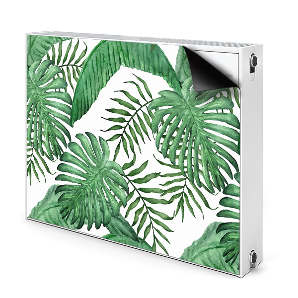 Cache radiateur déco Feuilles de palmier