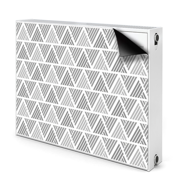 Déco cache radiateur Motif triangulaire