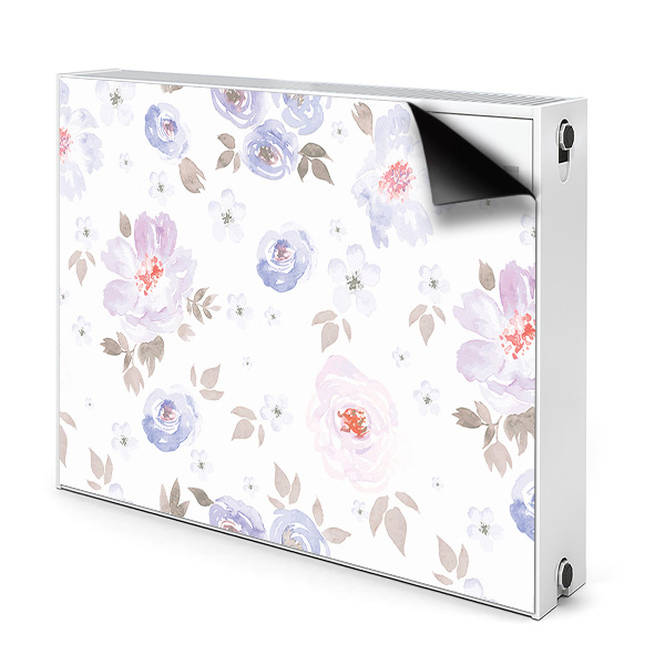 Cache radiateur aimanté Fleurs au pastel