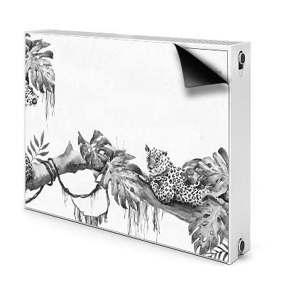 Déco cache radiateur Guépards sur une branche