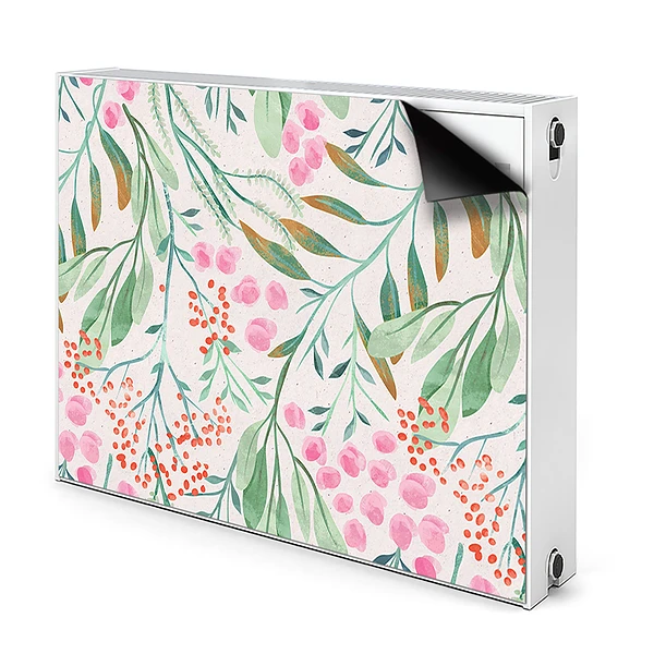 Déco cache radiateur Feuilles de sorbier