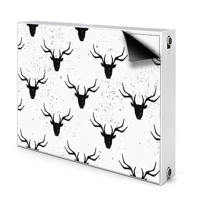 Cache radiateur aimanté Motif de cerf noir