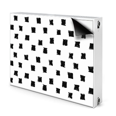Cache radiateur aimanté Carrés peints