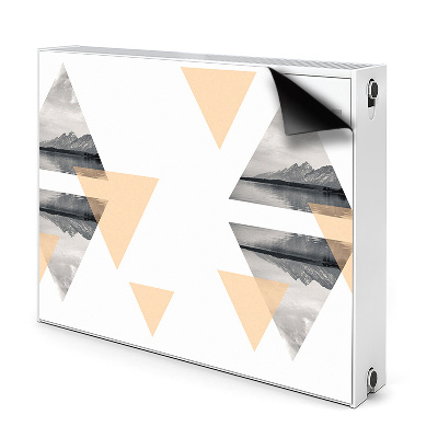 Déco cache radiateur Paysage lac