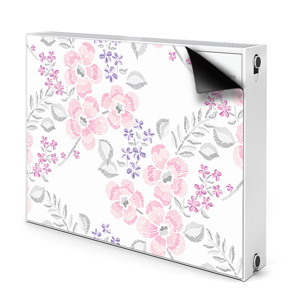Cache radiateur déco Motif floral