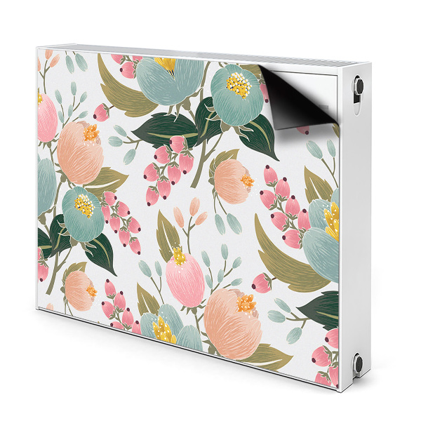 Décoration radiateur Fleurs peintes
