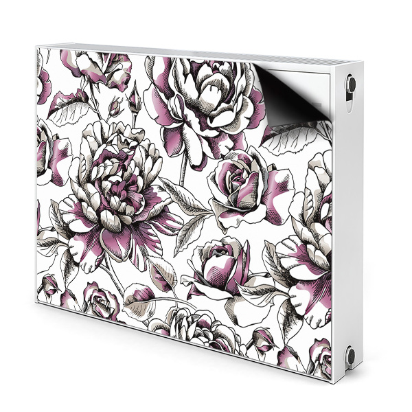 Déco cache radiateur Roses