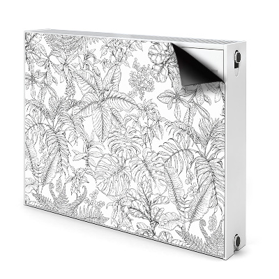 Déco cache radiateur Croquis tropical