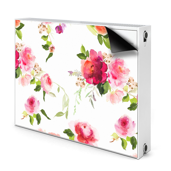 Cache radiateur aimanté Fleurs de printemps